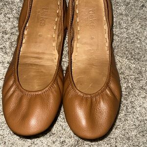 Tieks Brown Leather Ballet Flats